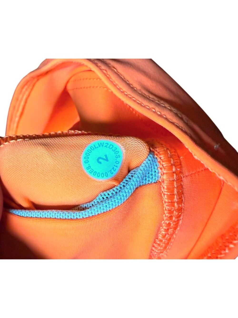 Lululemon Mesh-Back Train Bra Size 2 Medium Support, A/B Cup W2D30S Orange Frapp - Picture 3 of 13